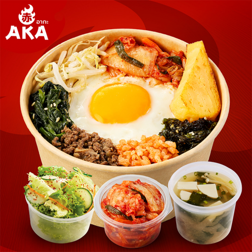 AKA80033343 ชุดข้าวยำเกาหลีเนื้อ